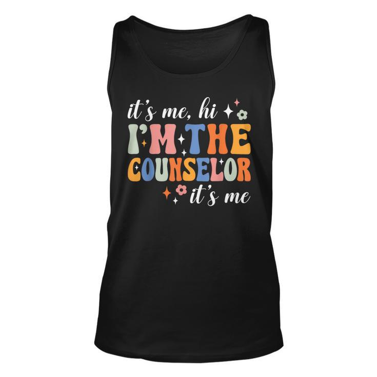 School Counselor It's Me Hi I'm The Counselor Back To School Tank Top