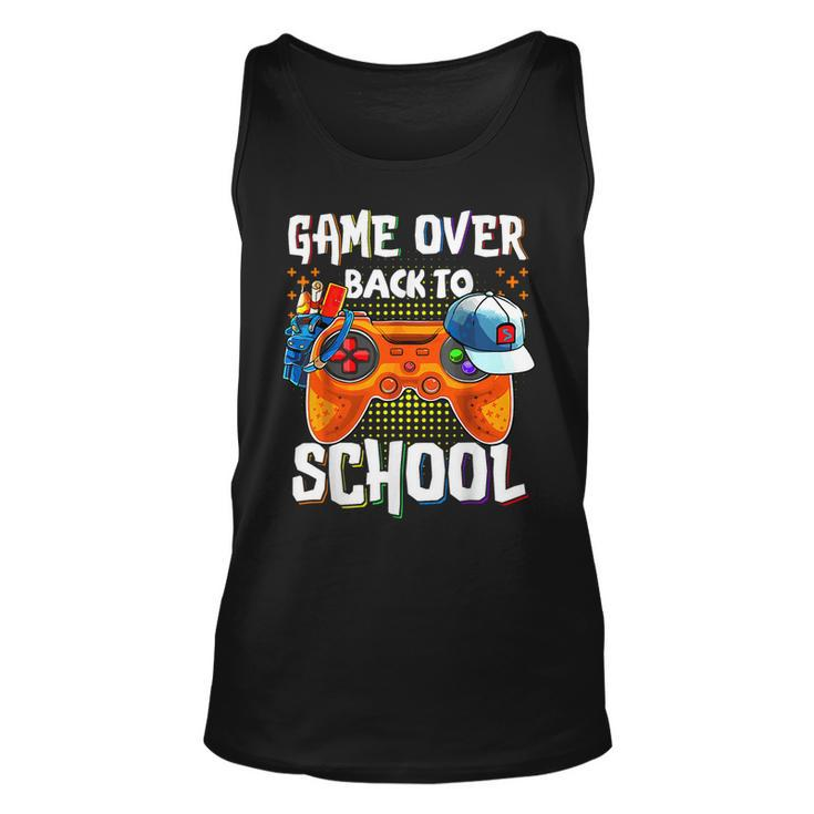Back To School Game Over First Day Of School Gamer Tank Top