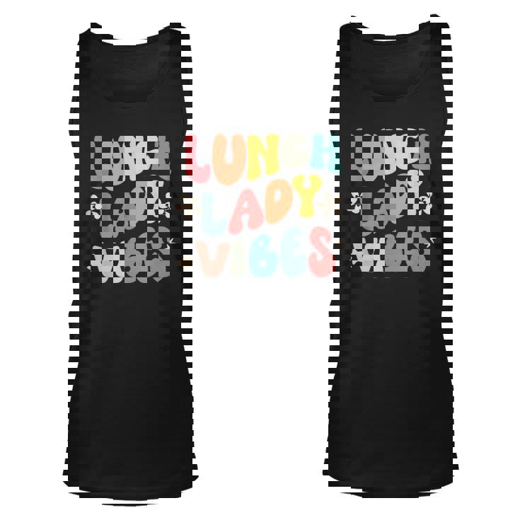 School Lunch Lady Vibes Back To School Cafeteria Crew Tank Top