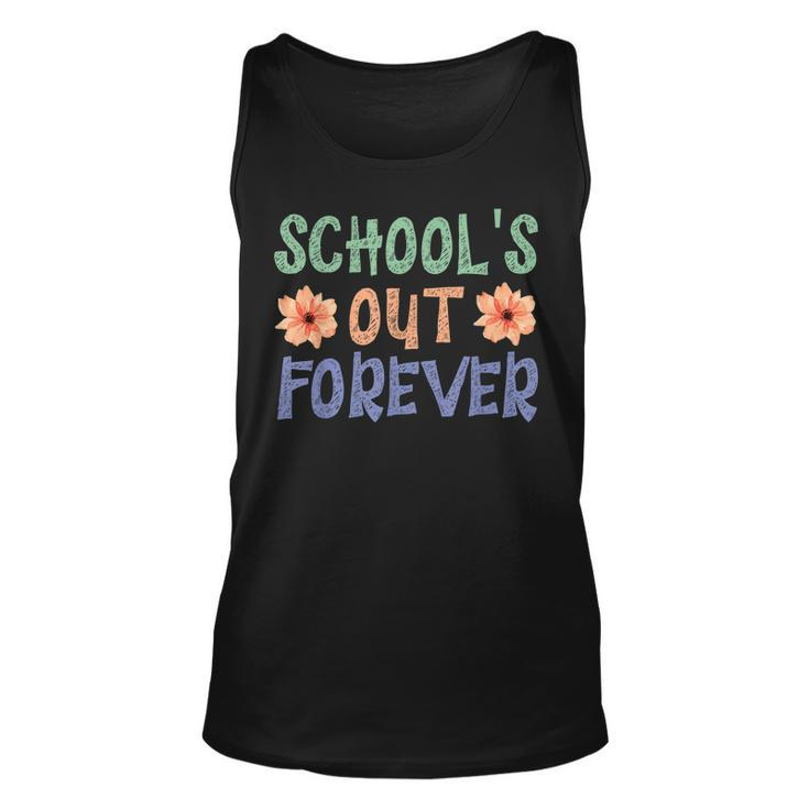 Schools Out Forever Retro Last Day Of School Unisex Tank Top