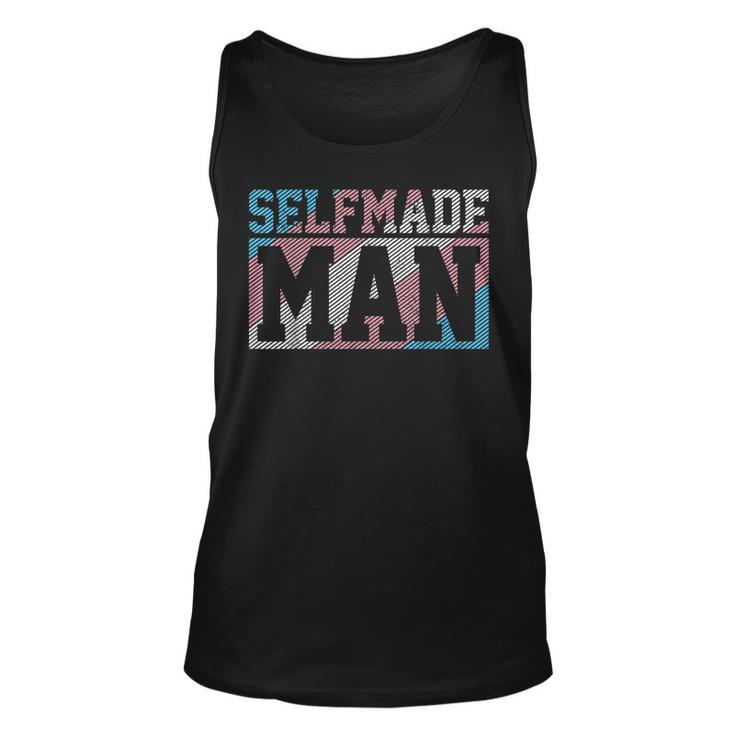 Selfmade Man Trans Pride Flag Transgender Funny Lgbtq  Unisex Tank Top
