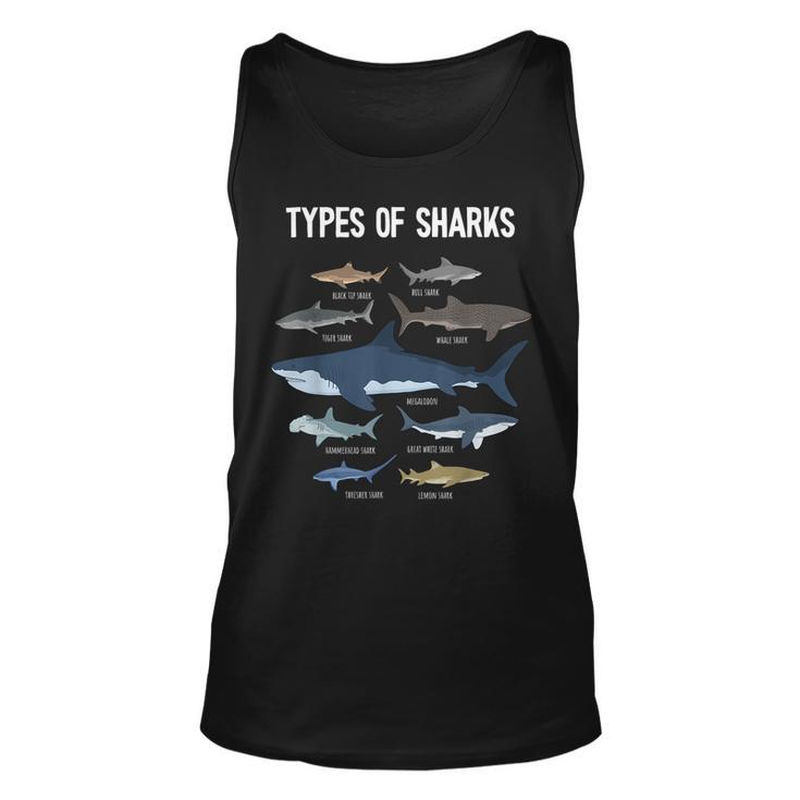 Shark Lover Types Of Sharks Kinds Of Sharks Shark Tank Top