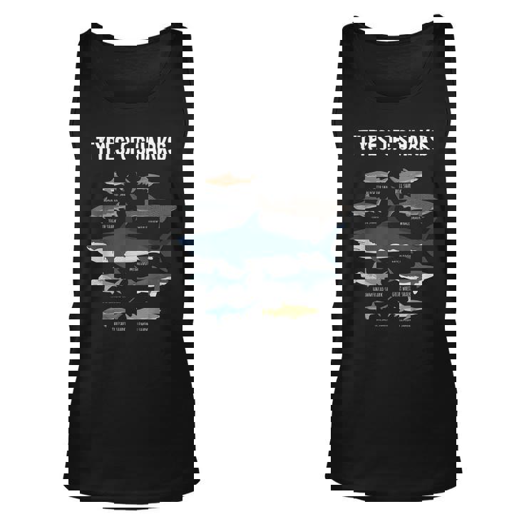 Shark Lover Types Of Sharks Kinds Of Sharks Shark Tank Top