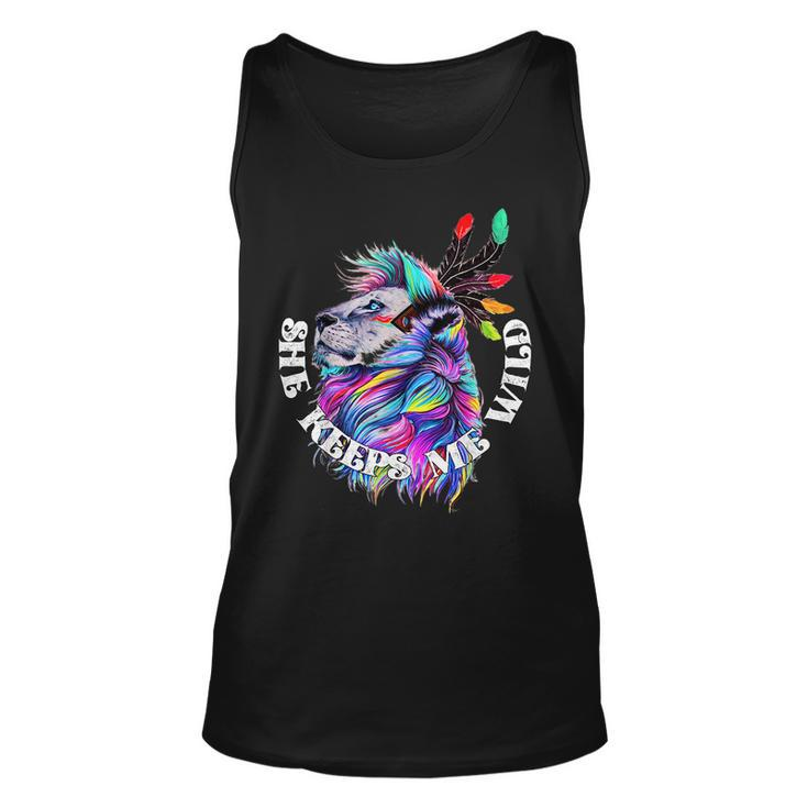 She Keeps Me Wild Couples Love Quotes  Quotes Unisex Tank Top
