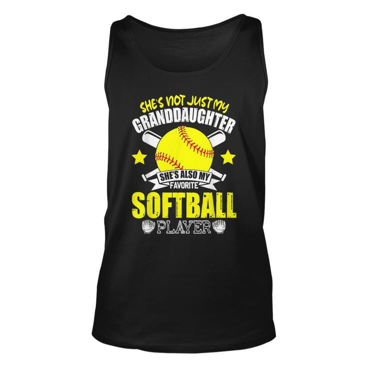 Shes Also My Favorite Softball Fathers Day  Unisex Tank Top