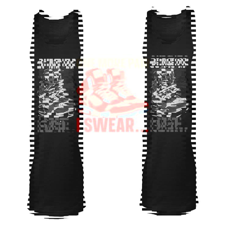 Shoe Collector Sneakerhead Shoe Lover I Love Sneakers Tank Top