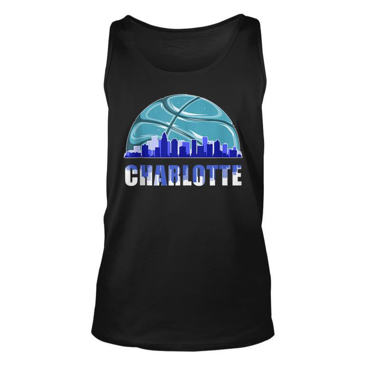 Silhouette Charlotte City Charlotte Basketball Pride  Unisex Tank Top