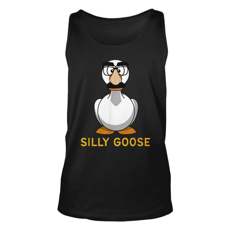 Silly Goose Groucho Glasses Goose On The Loose Silly Person Tank Top