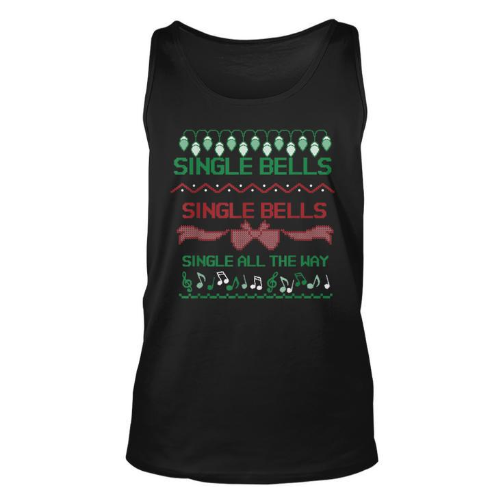 Single Bells Single All The Way Ugly Christmas 2020 Sweater Tank Top