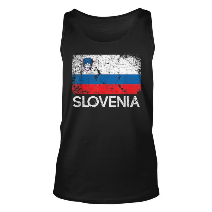 Slovenian Flag  | Vintage Made In Slovenia Gift Unisex Tank Top