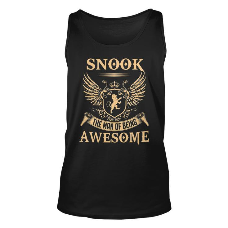 Snook Name Gift Snook The Man Of Being Awesome V2 Unisex Tank Top