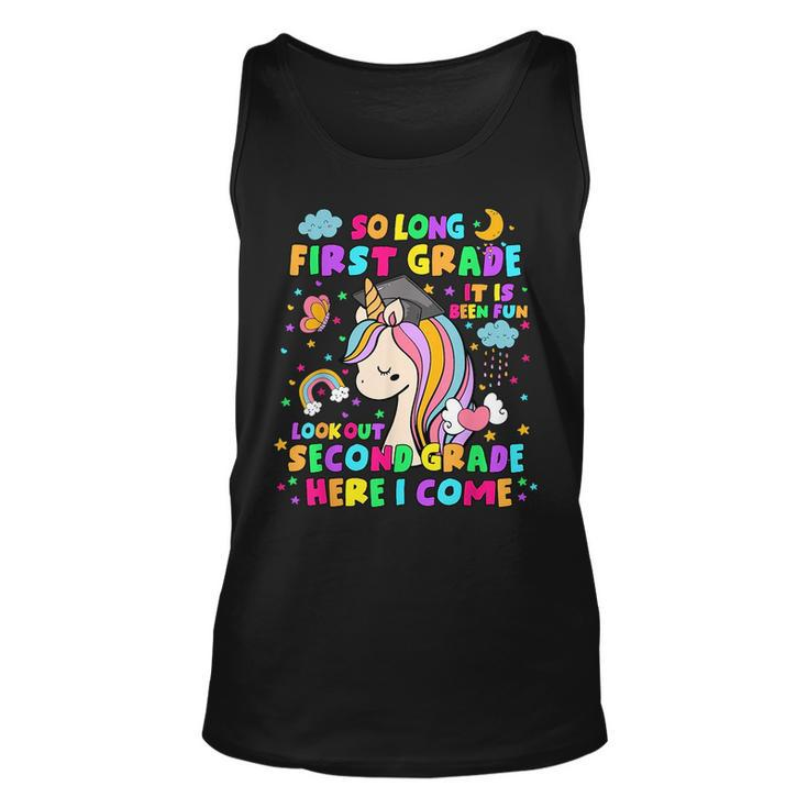 So Long First Grade Second Grade Here I Come Back To School Tank Top