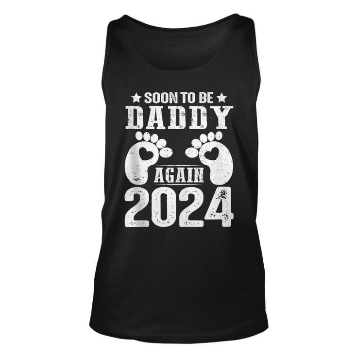 Soon To Be Dad Daddy Again 2024  Unisex Tank Top