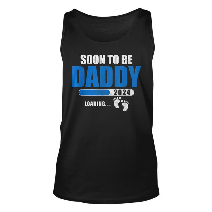 Soon To Be Daddy 2024 Est 2024 Fathers Day First Time Dad  Unisex Tank Top