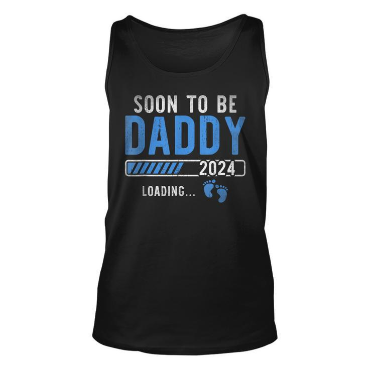 Soon To Be Daddy Est2024 New Dad Pregnancy Fathers Day  Unisex Tank Top