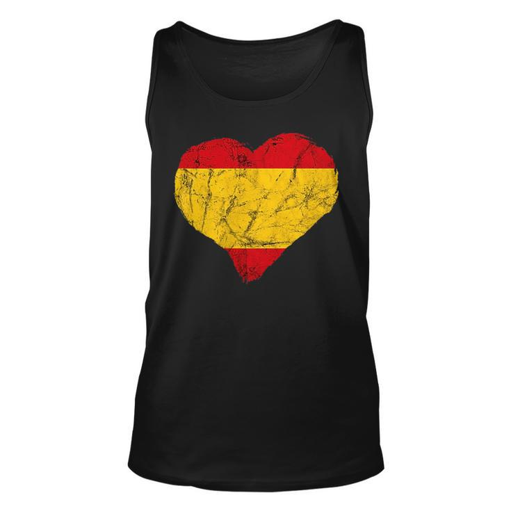 Spain Spanish Pride Espana Heart Spanish Flag Spanish Roots Tank Top