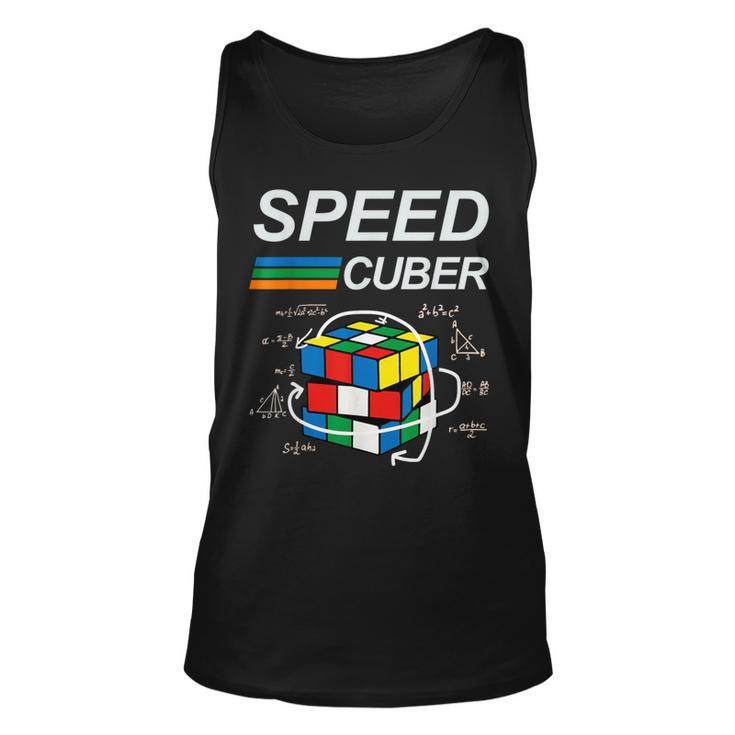 Speed Cuber Competitive Puzzle Speedcubing Players Tank Top