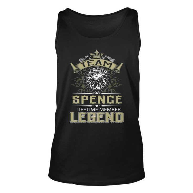Spence Name Gift Team Spence Lifetime Member Legend Unisex Tank Top