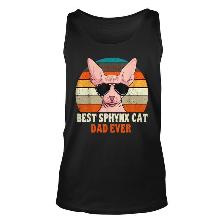 Sphynx Cat Dad Owner Breeder Hairless Pet Lover Fathers Day Unisex Tank Top
