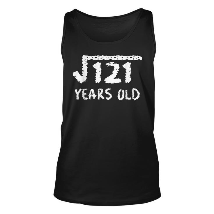 Square Root Of 121 11Th Birthday Funny Birthday T Unisex Tank Top