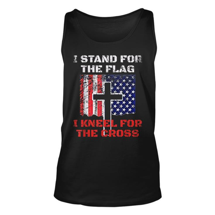 I Stand For The Flag And Kneel For The Cross American Pride Tank Top