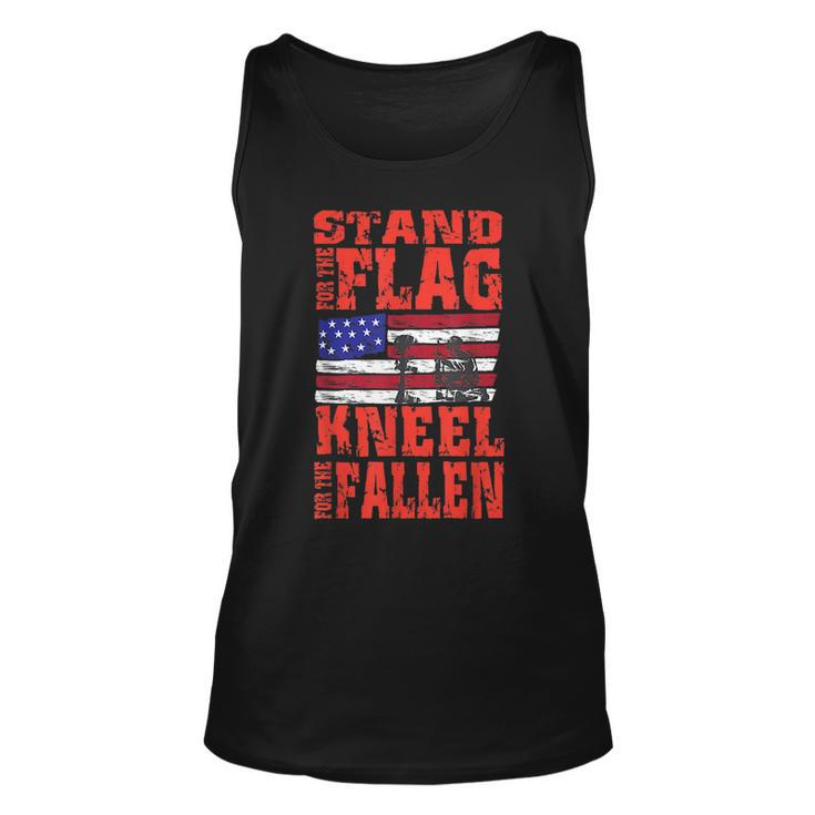 Stand For The Flag Kneel For The Fallen I Soldiers Creed  Unisex Tank Top