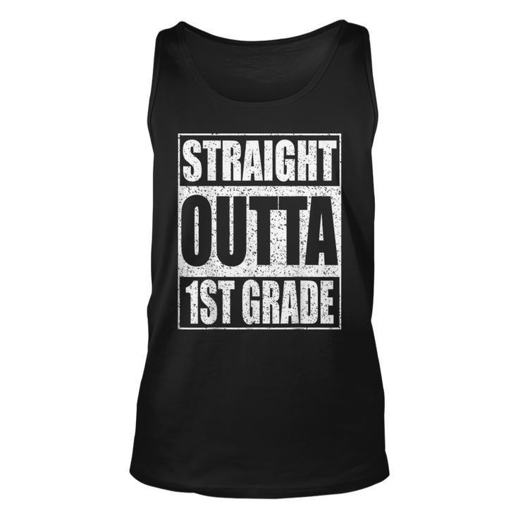 Straight Outta 1St Grade Gifts Funny First Grade Graduation Unisex Tank Top