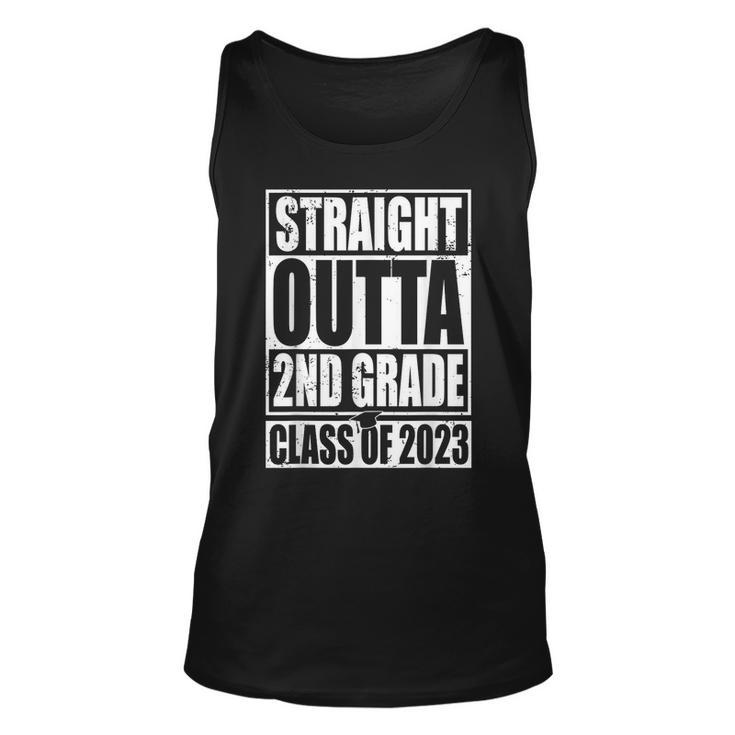 Straight Outta 2Nd Grade Graduation 2023 Class Second Grade Tank Top