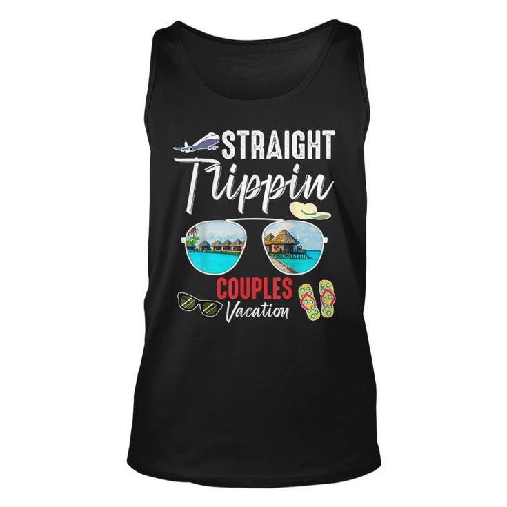Straight Trippin Couples Trip 2023 Beach Summer Vacation Unisex Tank Top