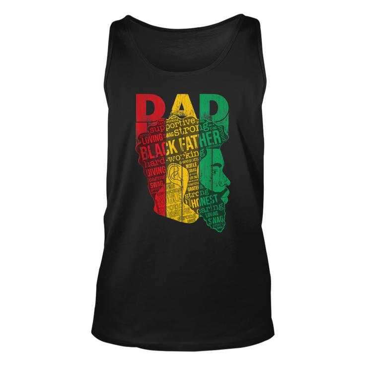 Strong Black Dad King African American Natural Afro Tank Top