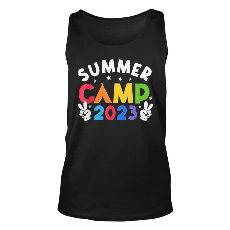 Summer Camp 2023 Vacation Retro Camping Family Cousin Crew  Unisex Tank Top