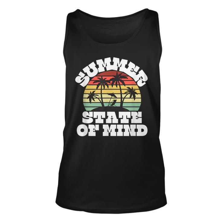 Summer State Of Mind Palm Trees Beach Unisex Tank Top