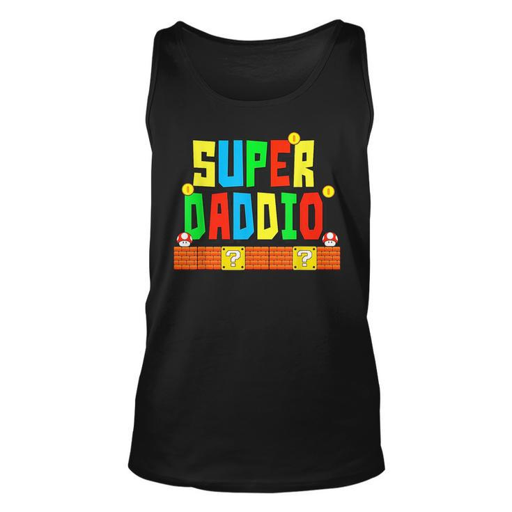 Super Daddio Saying Gamer Father’S Day Tank Top