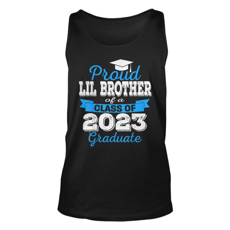 Super Proud Lil Brother Of 2023 Graduate Family College Unisex Tank Top