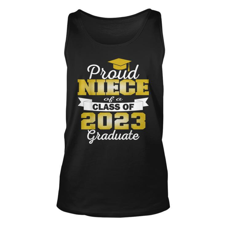 Super Proud Niece Of 2023 Graduate Awesome Family College Unisex Tank Top