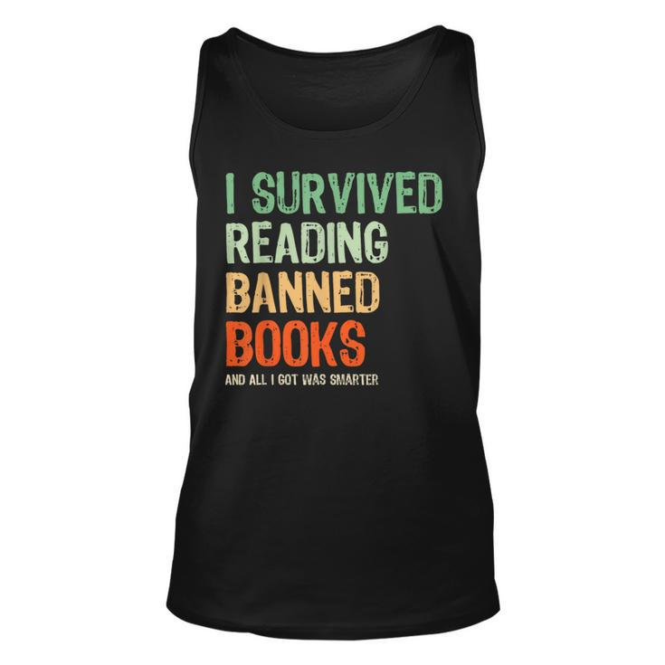 I Survived Reading Banned Books Book Lover Read Banned Books Tank Top
