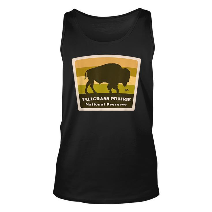 Tallgrass Prairie National Preserve Kansas Bison Herd Unisex Tank Top