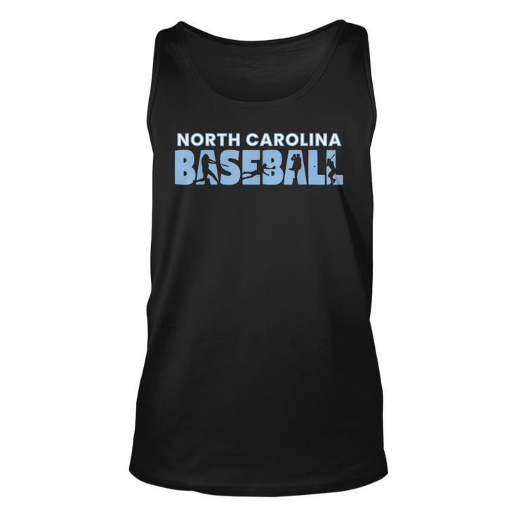 The Tarheel State Souvenir Sport Dad North Carolina Baseball Tank Top