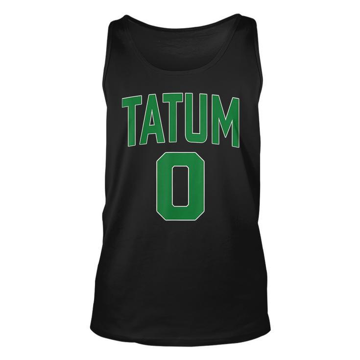 Tatum Who Wears Number 0 Green Is Incredibly Brilliant  Unisex Tank Top