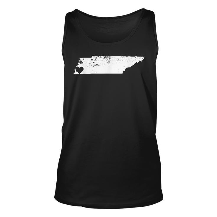 Tennessee Love Memphis  Tn Home Pride Distressed  Unisex Tank Top