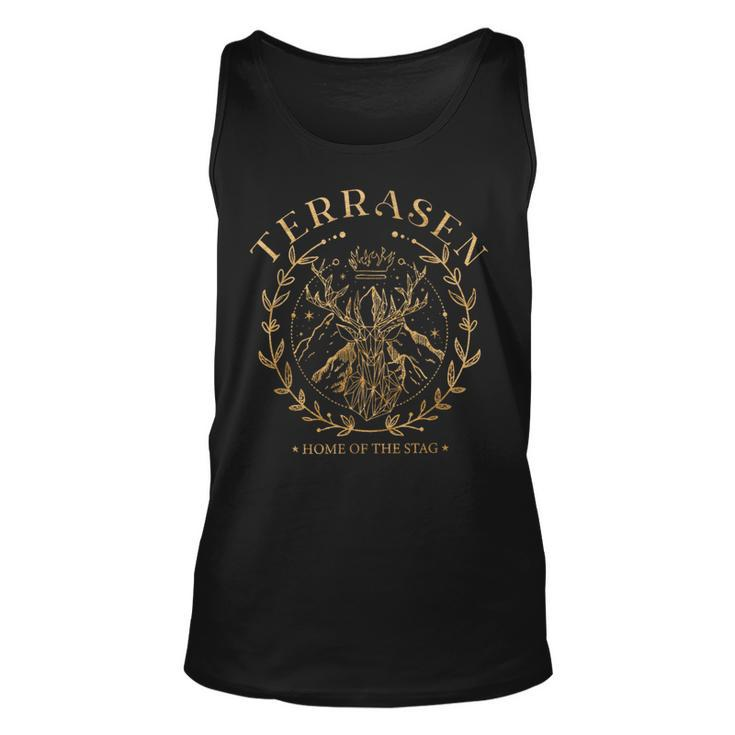 Terrasen Home Of The Stag Throne Of Glass Book Lover Unisex Tank Top