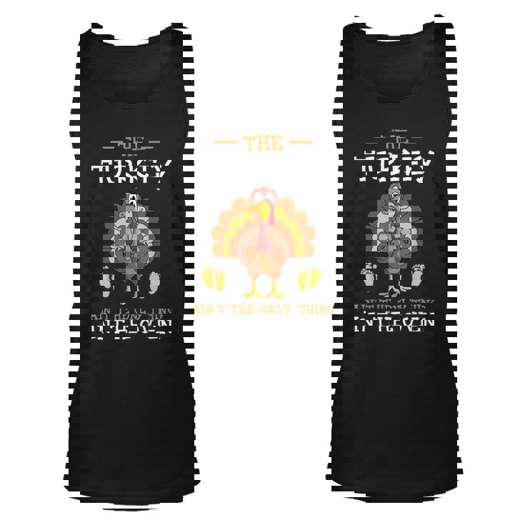 Thanksgiving Gender Reveal Party Baby Announcement  Unisex Tank Top