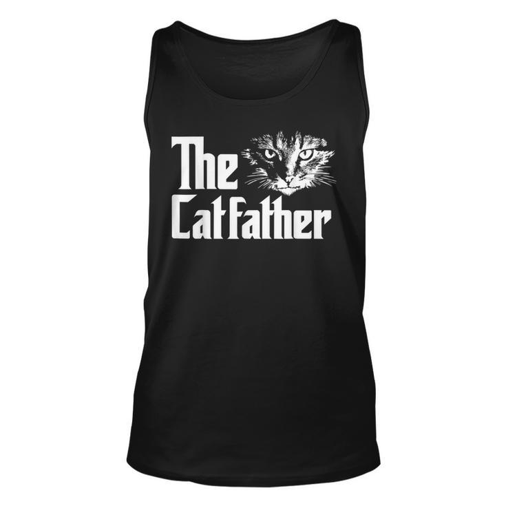 The Catfather Funny Cat Enthusiast Father Kitten Lover  Unisex Tank Top