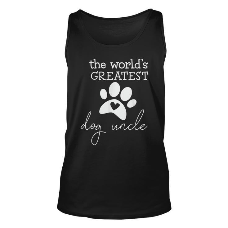 The Worlds Greatest Dog Uncle  Unisex Tank Top