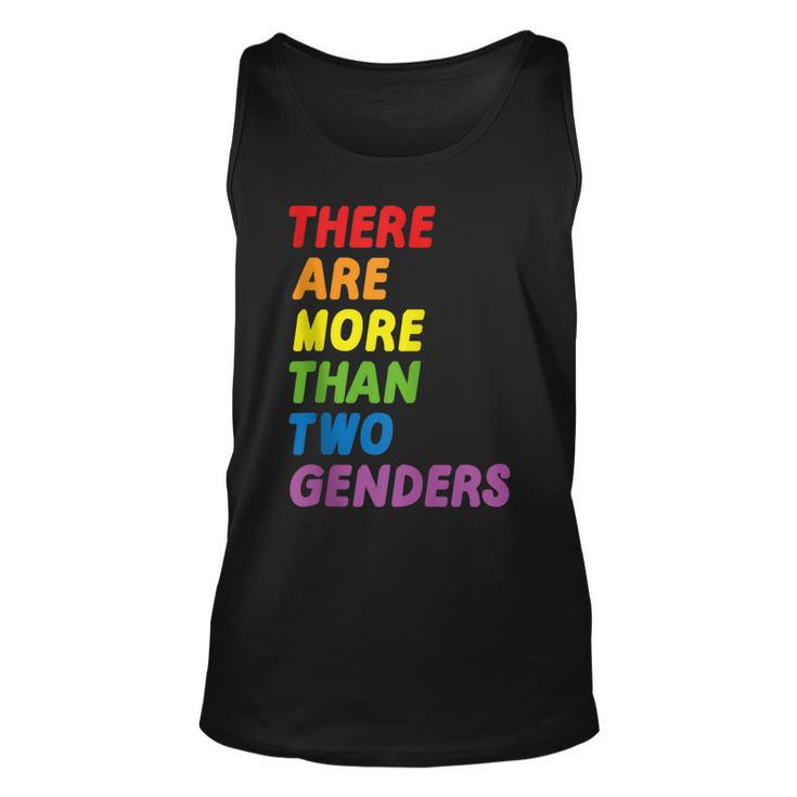 There Are More Than Two Genders Bi Gender Lgbtq Pride Month  Gift For Women Unisex Tank Top