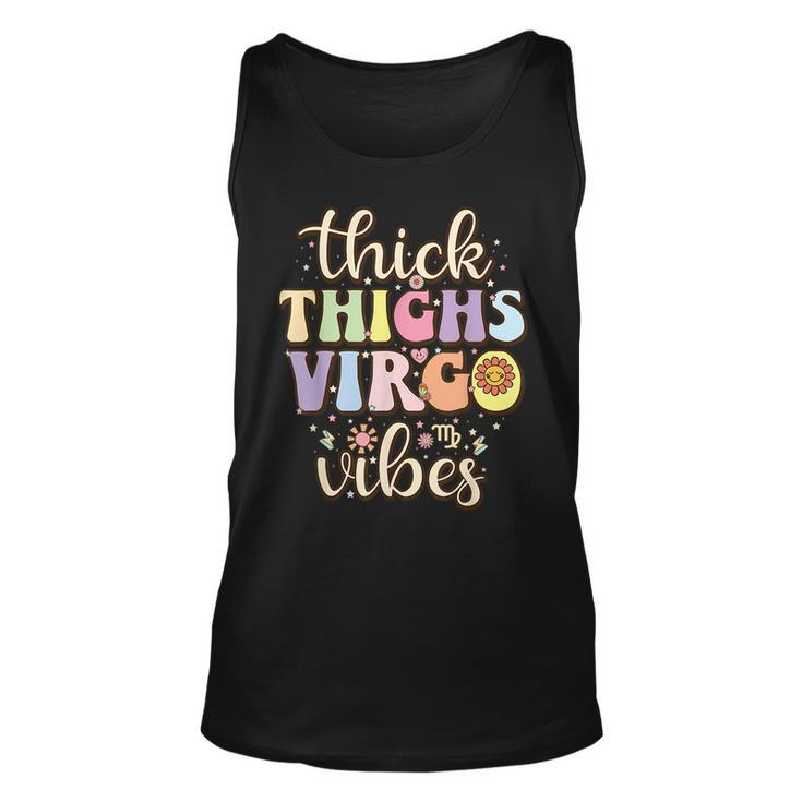 Thick Thighs Virgo Vibes August September Birthday Virgo Tank Top
