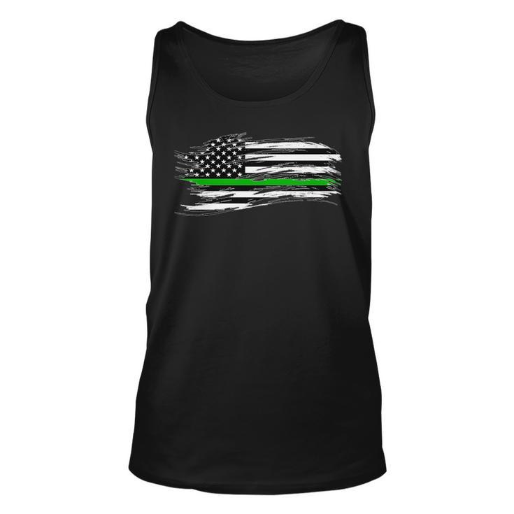 The Thin Green Line Federal Agents Game Wardens Pride Honor Tank Top