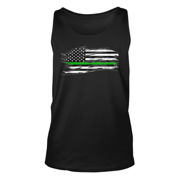 The Thin Green Line Federal Agents Park Rangers Pride Honor Tank Top
