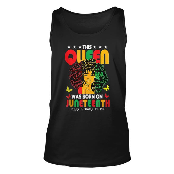 This Black Queen Was Born On Junenth June Birthday Gifts  Unisex Tank Top