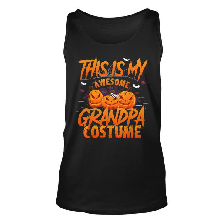 This Is My Awesome Halloween Grandpa Costume Pumkin  Unisex Tank Top